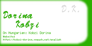 dorina kobzi business card